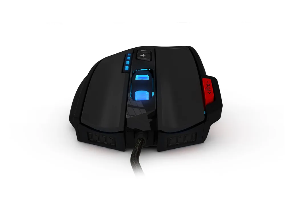 ZELOTES C-12 Проводная игровая мышь USB оптическая 12 программируемых кнопок компьютерная игровая мышь 40000 dpi Регулируемый светодиодный фонарь для геймера