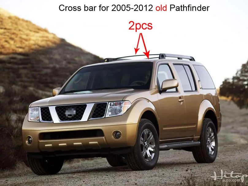 Багажник на крышу, поперечная балка для Nissan Pathfinder 2005-, утолщенный алюминиевый сплав, высокое качество, низкая прибыль для продвижения