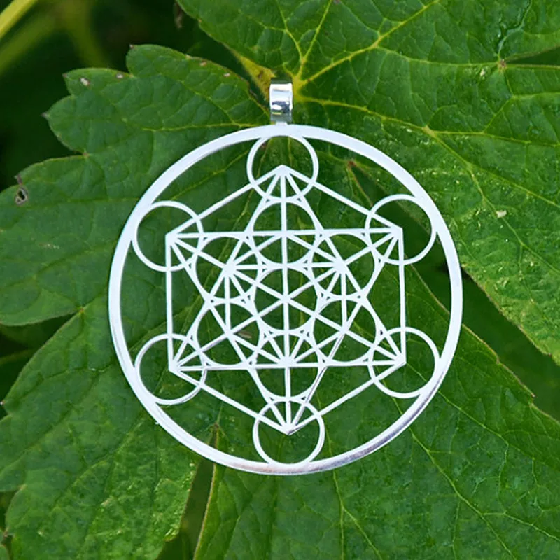 Metatron's Cube pendant Silver plated necklaces &amp pendants for women Fashion Jewelery Drop shipping | Customized Pendants
