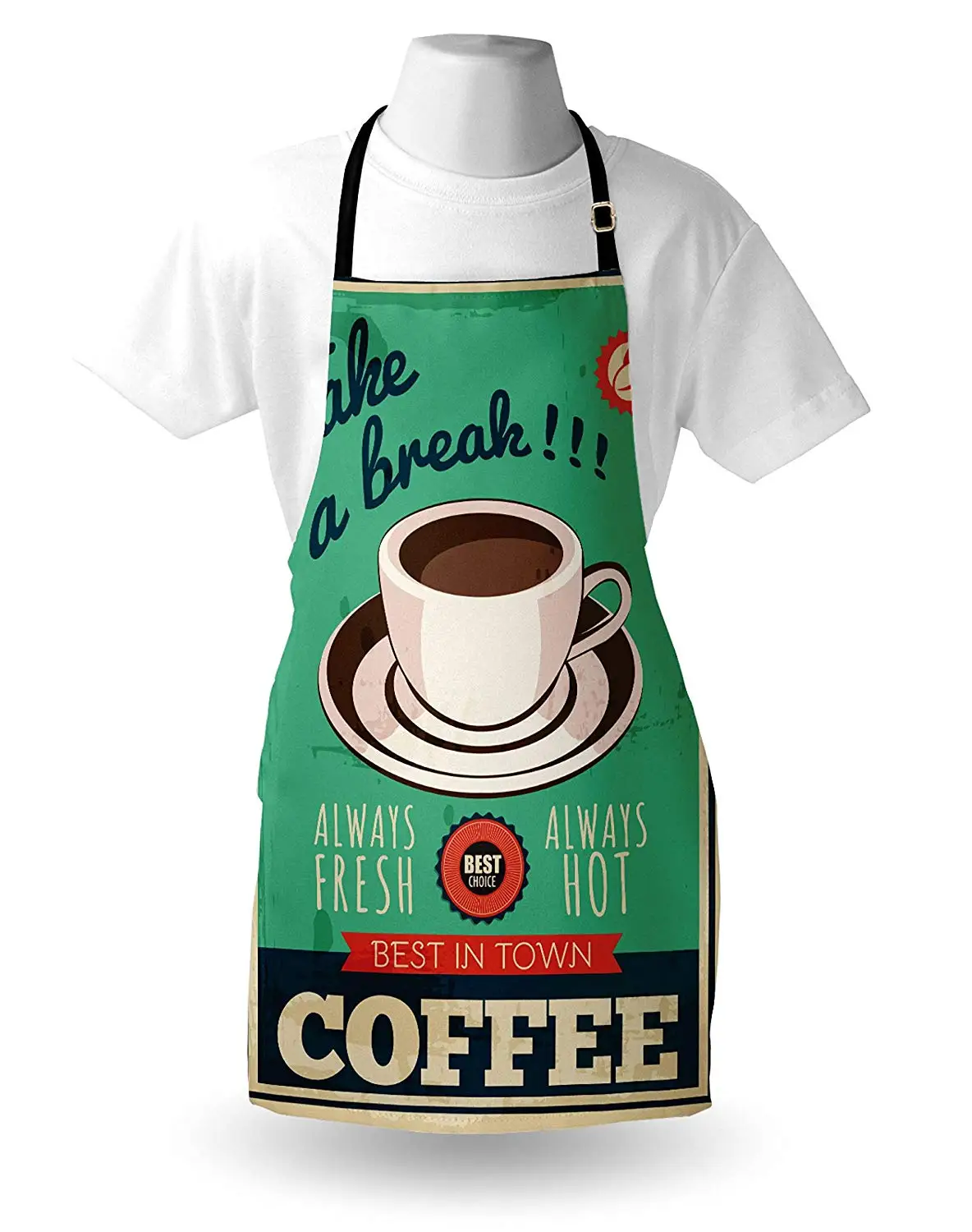 Кофе фартук взять кофе Break Типографика Свежая горячая чашка чая классический