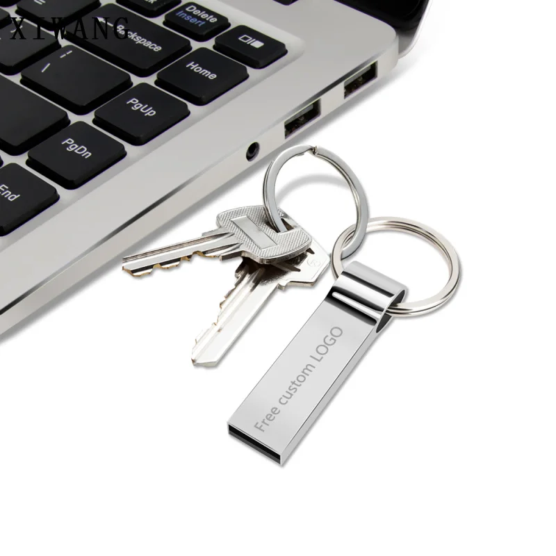 Usb флеш-накопитель 3,0, серебристая металлическая флешка, 128 ГБ, 64 ГБ, 32 ГБ, 16 ГБ, 8 ГБ, 4 Гб, флеш-накопитель, память, usb браслет, ключ, бесплатный логотип