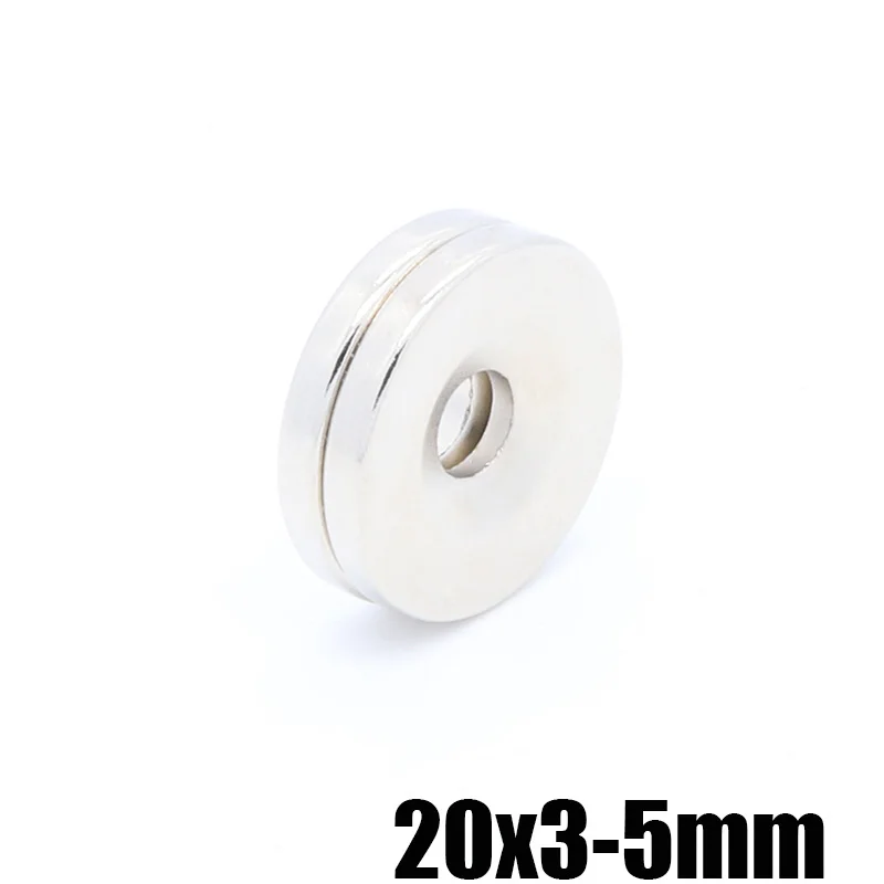 Кольцевой магнит NdFeB M6 50 шт. 20 мм x 3 5 с прямым отверстием постоянный