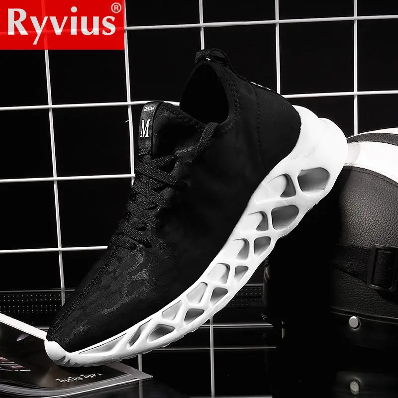 Ryvius/Новинка 2019 года классические мужские дышащие кроссовки Уличная обувь для