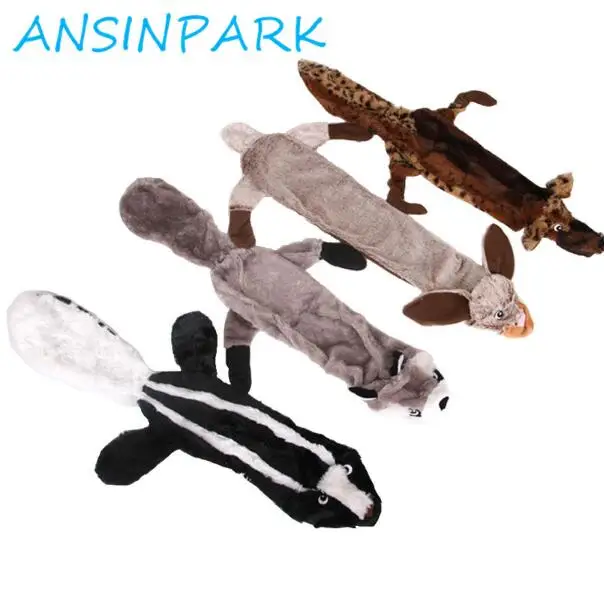 ANSINPARK, милые плюшевые игрушки, писк питомца, волк, кролик, животное, плюшевая игрушка, собака, жевательная, пищащая, свистящая, включает белку, игрушки для собак p999