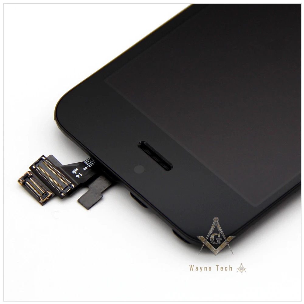 50 шт./лот большой рабочий ЖК-экран в сборе для iPhone 5 AAA Качество без битых пикселей с сенсорным дигитайзером через DHL