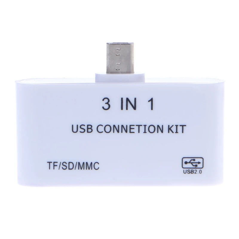 3 в 1 OTG Micro USB 2 0 устройство для чтения карт SD/TF/MMC адаптер зарядки|Картридеры| |