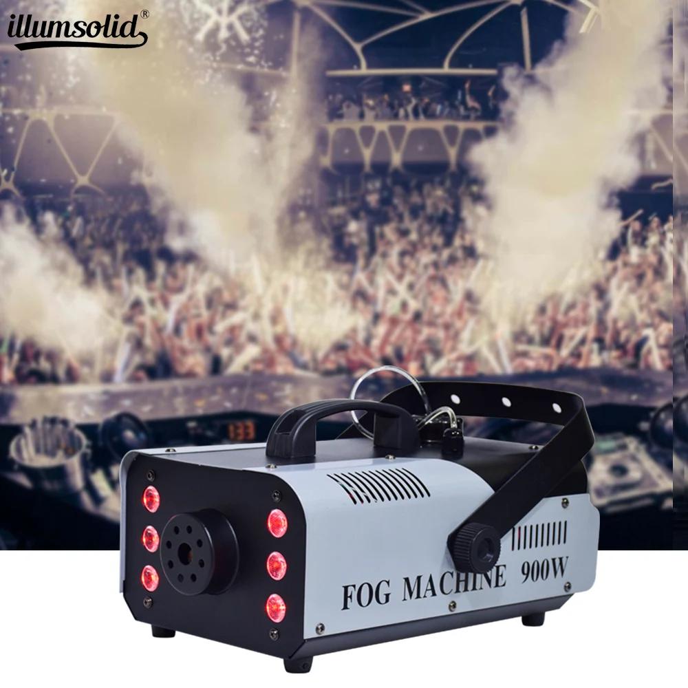 900 Вт RGB дискотека цветная дымовая машина LED дистанционный Fogger эжектор Dj