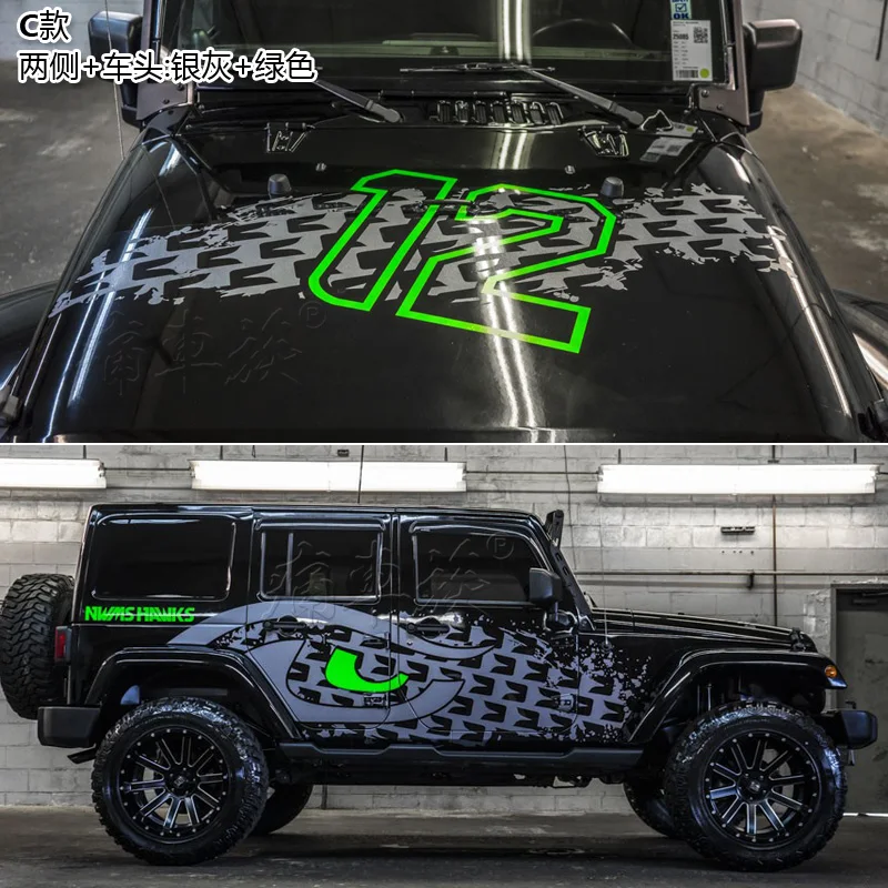 Автомобильная наклейка внешний вид украшение для Jeep Wrangler кузова изменение