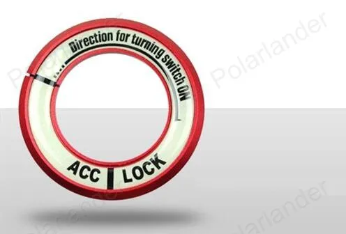 Украшение кольцо для ключей наклейка светящаяся на зажигание переключатель