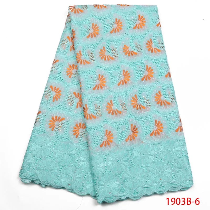 New Arrival African Cotton Lace Fabric Hot Sale Swiss Voile In Switzerland For Wedding Dress L1903B-2 | Дом и сад
