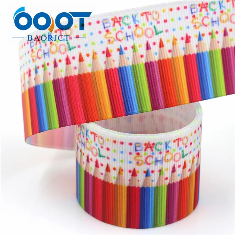 I-19423-1057 OOOT BAORJCT I-19423-1054, 1-1/", 10 ярдов мультфильм Термотрансферная печатная корсажная лента, Бант колпачок DIY аксессуары украшения - Цвет: I-19423-1057