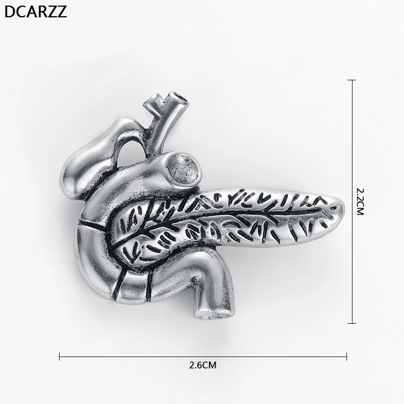 2019 Anitque Copper Pancreas Badge Pin Medical/Anatomy Pins Collar Accessories Doctor Nurse's Day Gift Medical Jewelry Wholesale |