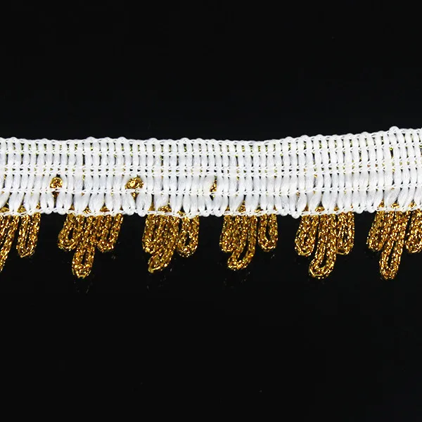 Плетеная Золотая отделка Ремесло кружевная лента для аппликации украшение