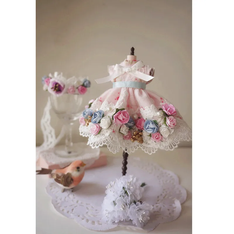 1 шт. Модное шифоновое платье с цветами для кукол Blyth Azone Licca 30 см аксессуары