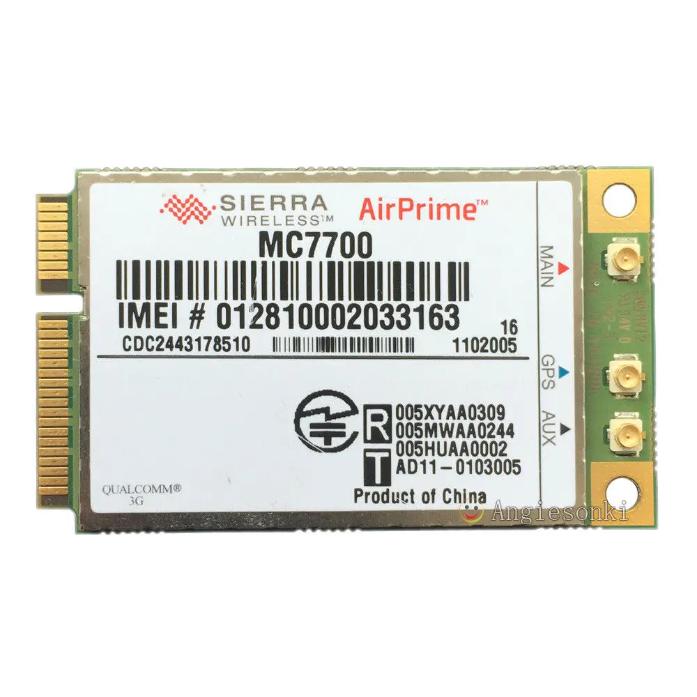 Карта для разблокированной Sierra AirPrime MC7700 100 Мбит/с HSPA + 4G LTE 700 МГц Фотокарта GPS |