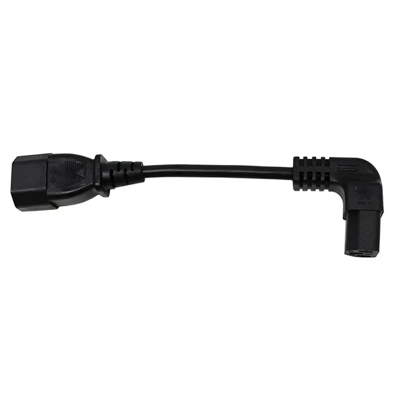 Удлинительный шнур для ПК 18 см IEC 320 90 градусов C13 3 Pin гнездовой до C14 PDU