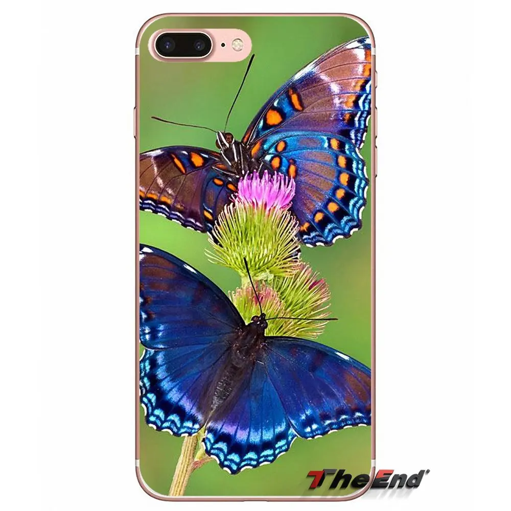 Силиконовый чехол из ТПУ с бабочками для Samsung Galaxy S3 S4 S5 MINI S6 S7 edge S8 Plus Note 2 3 4 5 Grand Core