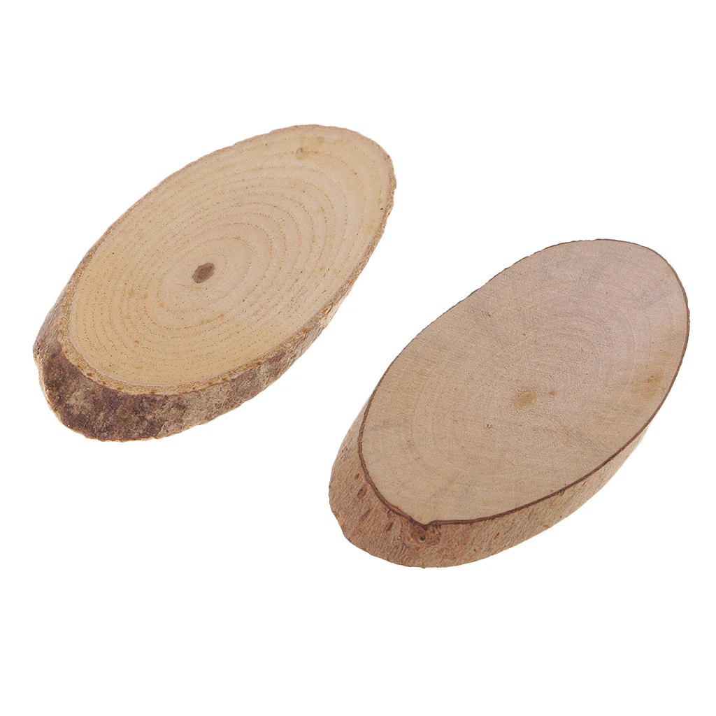 10 шт. деревянные овальные ломтики в деревенском стиле|Украшение| |