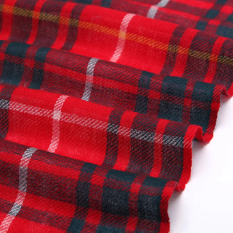 Шерсть австралийского мериноса шарф шаль глушитель классический красный