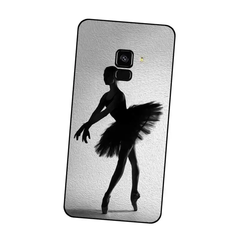 N303 Dancer Black Silicone Case Cover For Samsung Galaxy J2 J3 J4 J5 J6 J7 J8 Pro Plus Prime 2018 2017 |