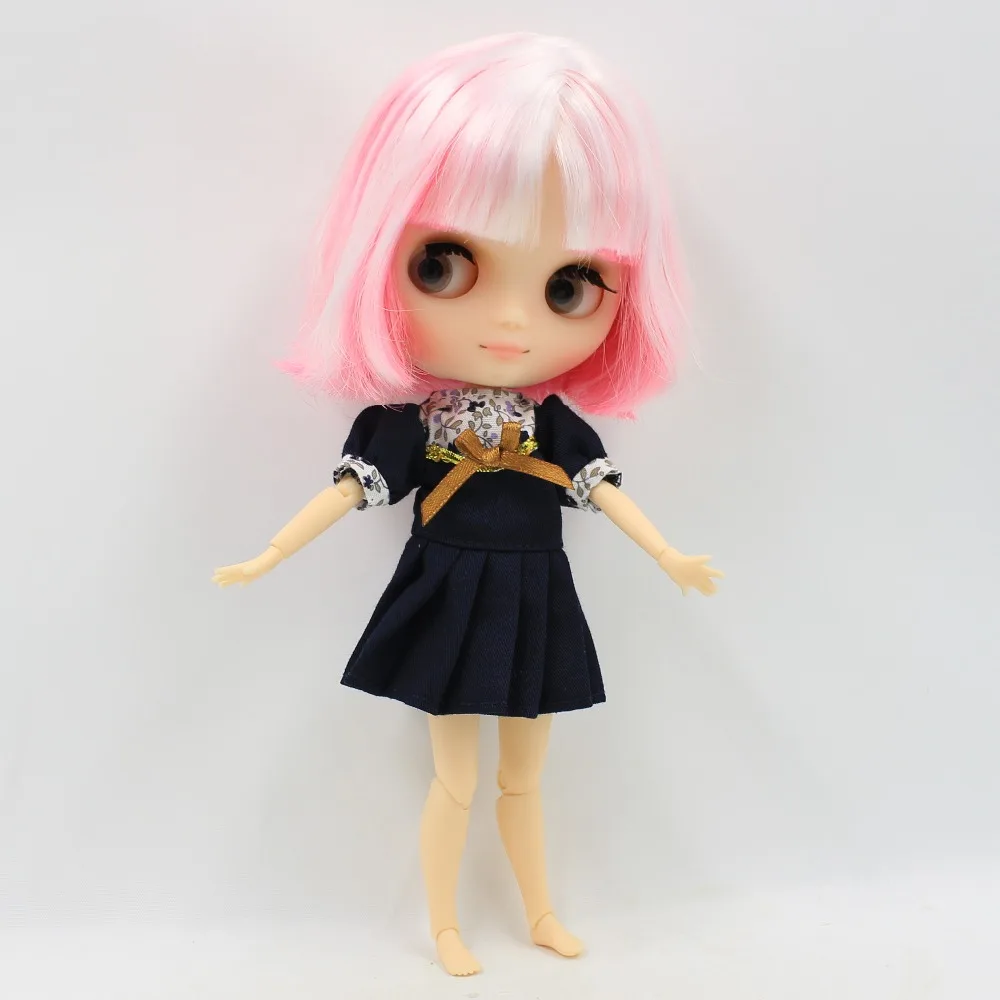 DBS blyth Middie кукла совместное тело матовое лицо белый и розовый 1/8 20 см bjd Подарочная