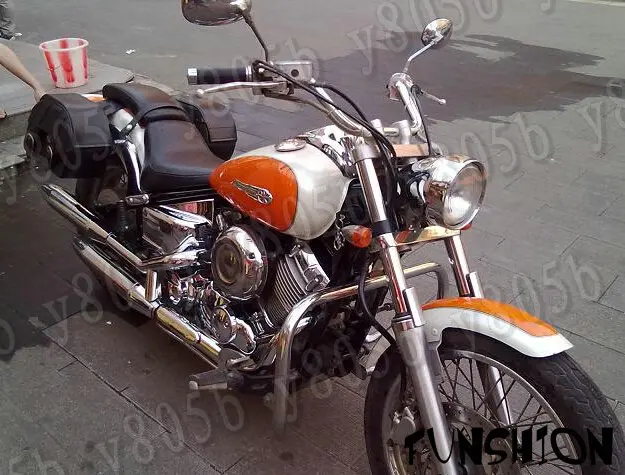 Мотоциклетная хромированная металлическая защита двигателя для YAMAHA Vstar DS400 650