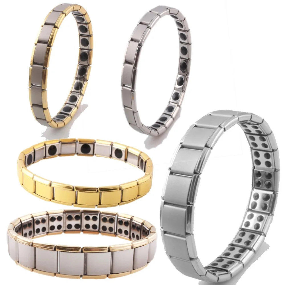 Браслет из германиевой титановой стали для мужчин и женщин силовой браслет 316L