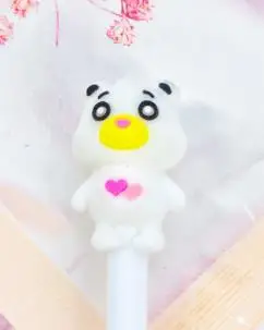 Gel Pen 1 шт Ручка гелевая с медведем 0,5 мм Kawaii ручка Новинка Канцелярские милые студенческие ручки черные гелевые ручки канцелярские принадлежности Kawaii школьные принадлежности - Цвет: Gel Pen