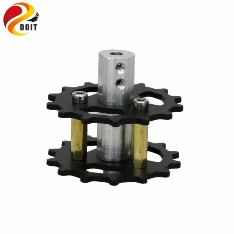 Черные опорные колеса DOIT из алюминиевого сплава направляющие гусеничная шина