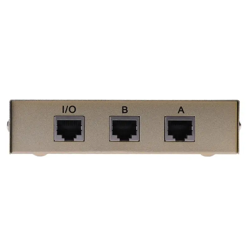 2 в 1 сетевой коммутатор 2 порта RJ45 LAN CAT сетевой Переключатель Селектор внутренний внешний коммутатор сплиттер коробка для ПК компьютер