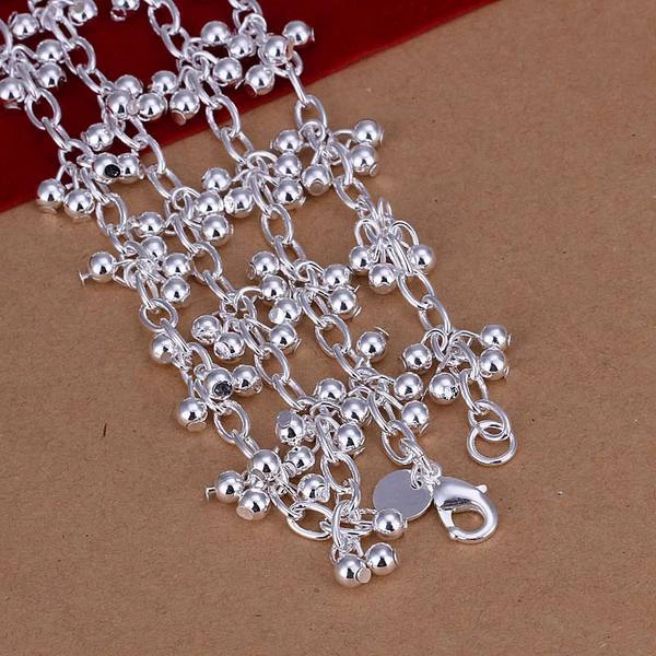 Wholesale Jewelry silver plated Grapes Light Bead Necklace New Design Pendants SMTN156 | Украшения и аксессуары