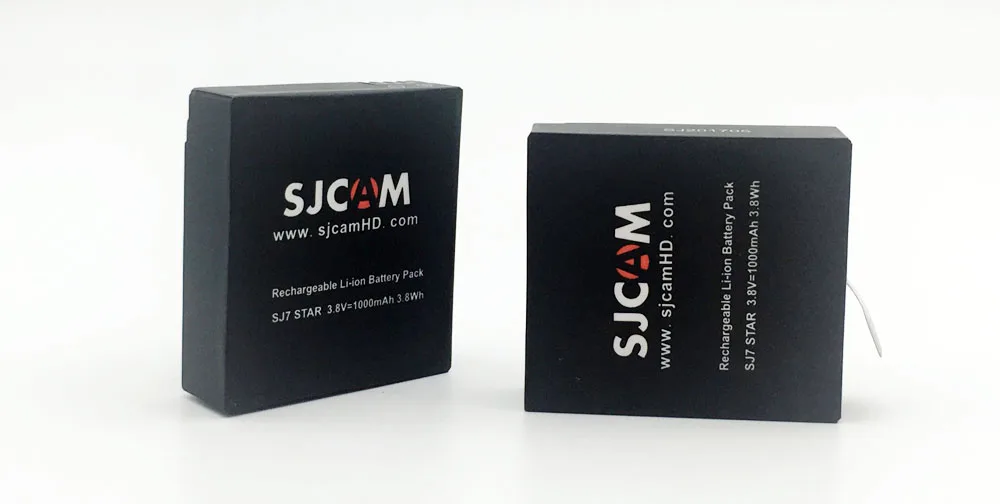 2 шт SJCAM SJ7 Star батарея 1000mAh литий-ионная аккумуляторная батарея для SJ7 Star Аксессуары для спортивной экшн-камеры
