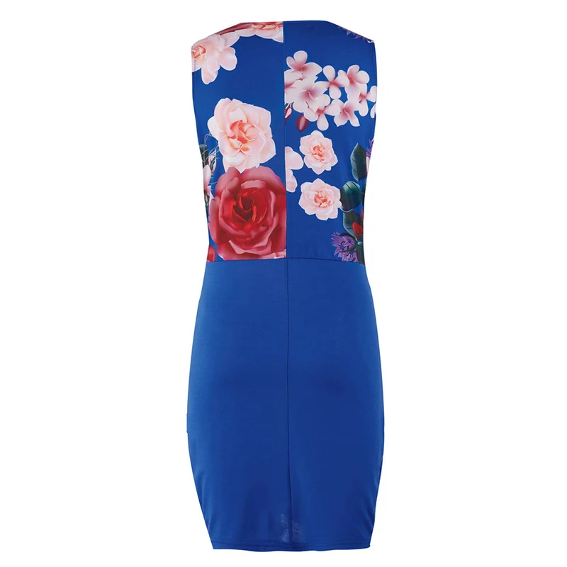 Женское платье летнее на молнии сзади сексуальное модное с карманом облегающее