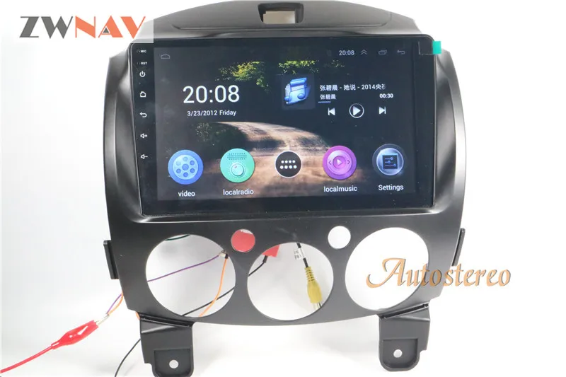 ZWNAV Android 6,0 ram 2GB Автомобильный gps Радио экран без dvd-плеера для Mazda 2 2007- головное устройство Мультимедиа gps навигация