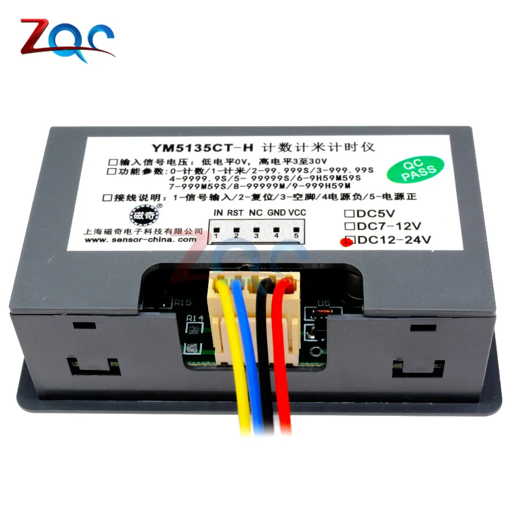 DC 12 V-24 V 0,5" светодиодный счетчик цифрового дисплея Панель 0-99999 100/S Pusle сигнал PNP NPN близость Swtich Датчик Холла 15V лучший