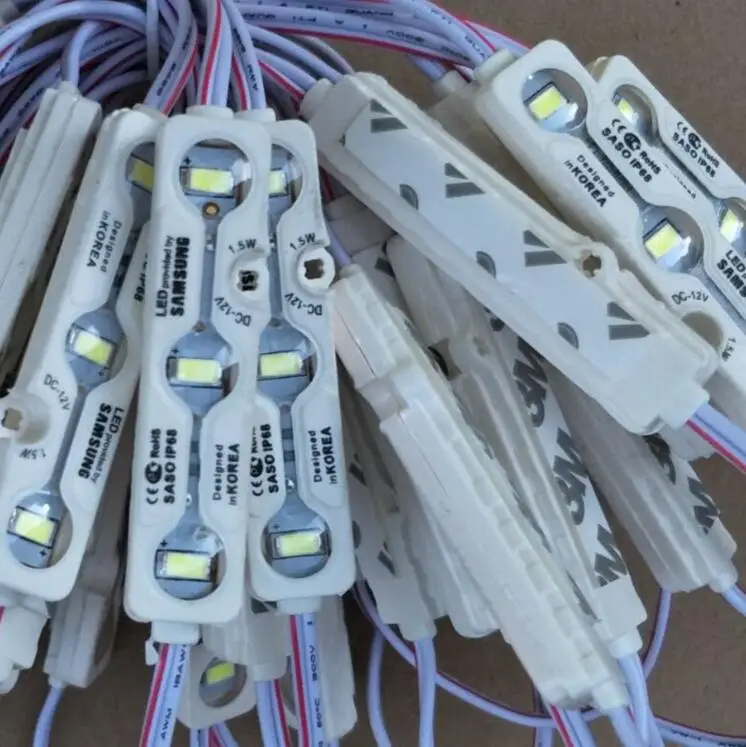 IP68 Samsung SMD 5730 5630 Светодиодный модуль световая рекламная лампа 1 5 Вт 3 светодиода
