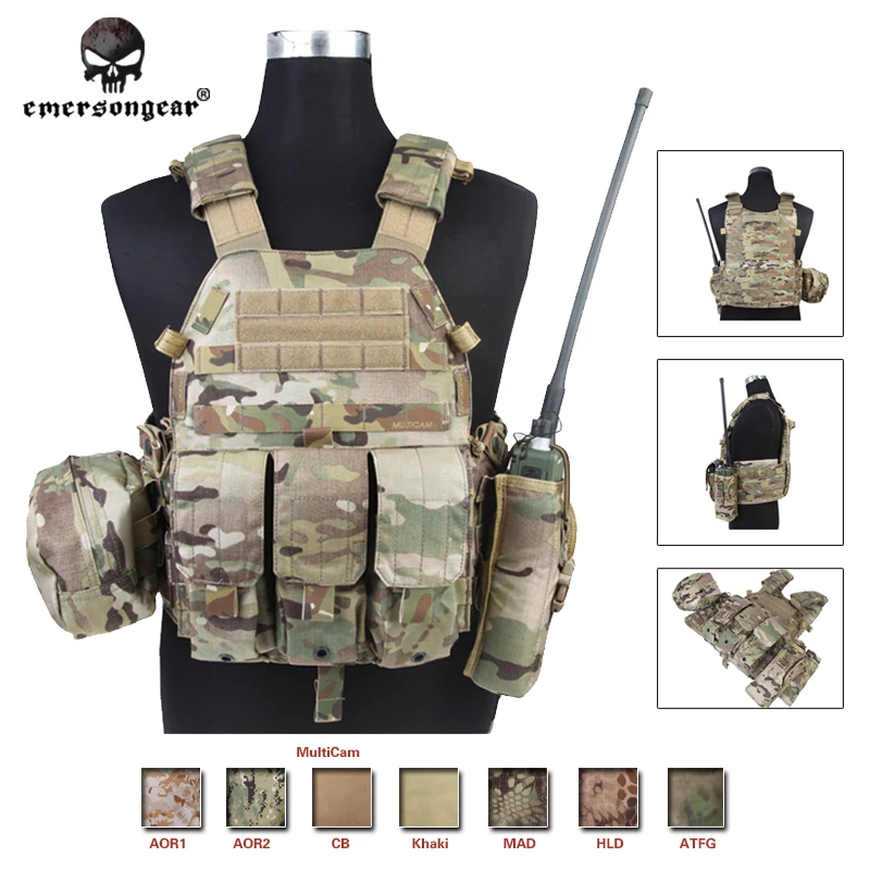 Emerson gear LBT6094A стильный тактический жилет с 3 карманами Охота страйкбол военная