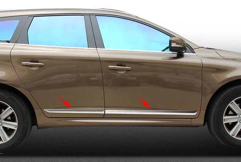 Отделка из нержавеющей стали для Volvo XC60 XC 60 2014 2015 2016 аксессуары боковая дверь