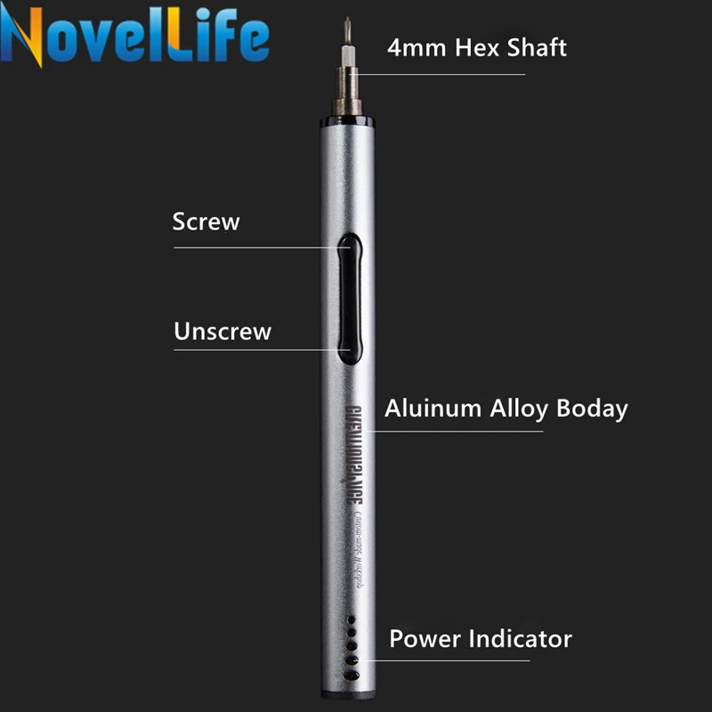 Мини Беспроводная электрическая отвертка Прецизионная аккумуляторная батарея