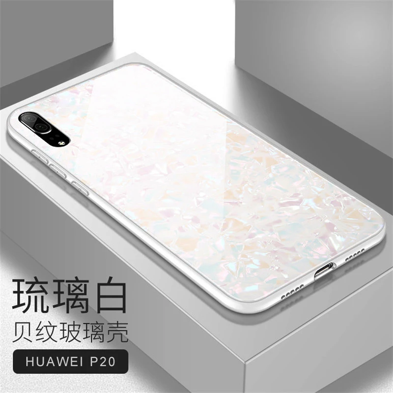 Для Чехол чехол на huawei P20 Lite для Pro задняя крышка силиконовый закаленное стекло