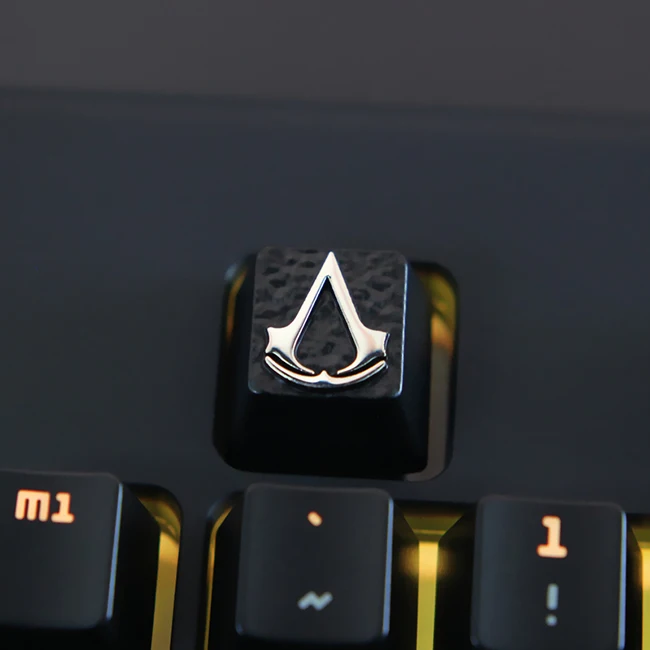Assassin Creed NPKC 1 шт. алюминиевые колпачки OEM R4 высота металлические клавиши на клавиатуру индивидуальные колпачки для Cherry MX переключатели механической клавиатуры - Цвет: Assassin Creed