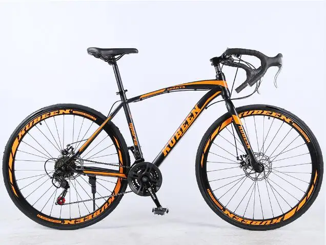 KUBEEN 400C шоссейный велосипед Полный велосипедный велосипед BICICLETTA дорожный велосипед 21 скоростной велосипед - Цвет: orange