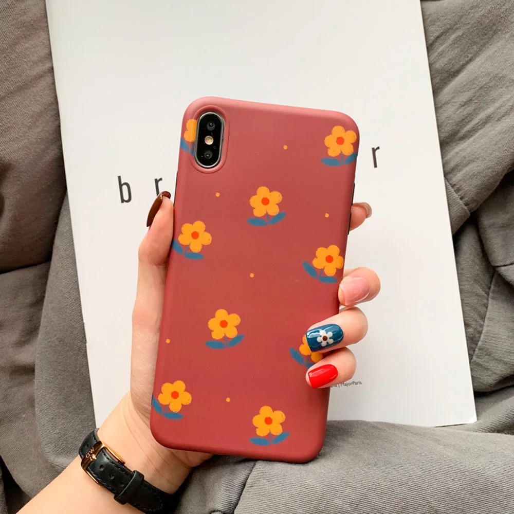 1 Heyytle Летний чехол с цветочным узором для девочек iPhone 8, 7 Plus, 6, 6 S, ультра тонкий мягкий чехол из ТПУ, полный Чехол для iPhone X, XS, MAX, XR, 7 Plus, чехол - Цвет: 1