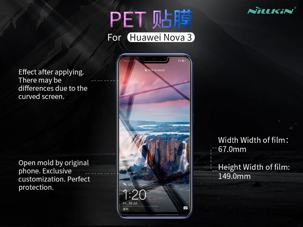 Глянцевая Защитная пленка Nillkin для huawei nova 3 с антибликовым покрытием, матовая защитная пленка для huawei nova 3 nova 3