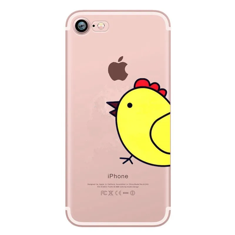 Милый чехол с мультяшками для iphone 6 6S Силиконовые тонкие парочка любовник телефон