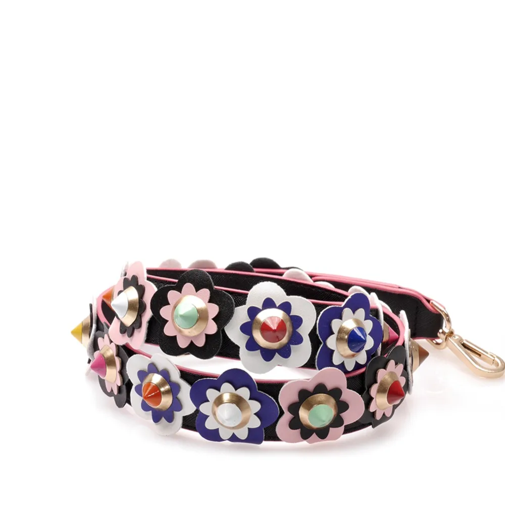 Женская сумка на ремне с цветным цветочным принтом известный Стильный Модный