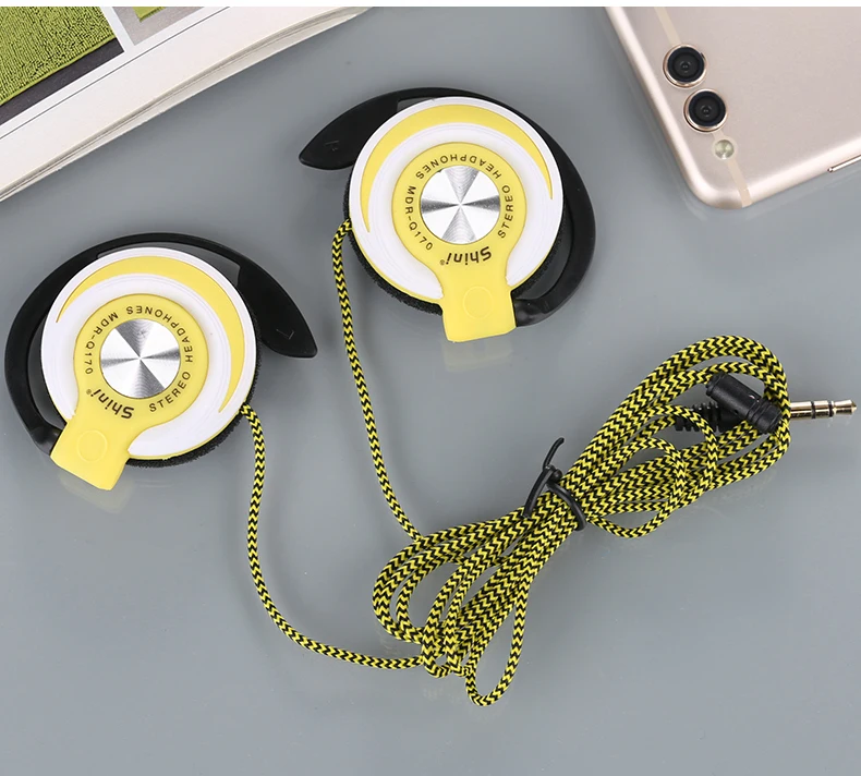 Yellow SHINIQ170 наушники с шумоподавлением, гарнитура с супер басами, наушники для Xiaomi iPhone 5/6s/7, мобильный телефон, компьютер - Цвет: Yellow
