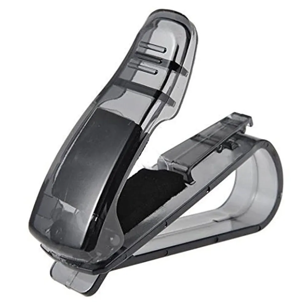 2 Pcs Auto Fastener Cip ABS Car Vehicle Sun Visor Glasses Sunglasses Eyeglasses Ticket Clip Holder