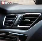 4 шт. автомобильный выход ABS хромированная отделка выход кондиционера украшение круг крышка для KIA RIO K2 автозапчасти аксессуары