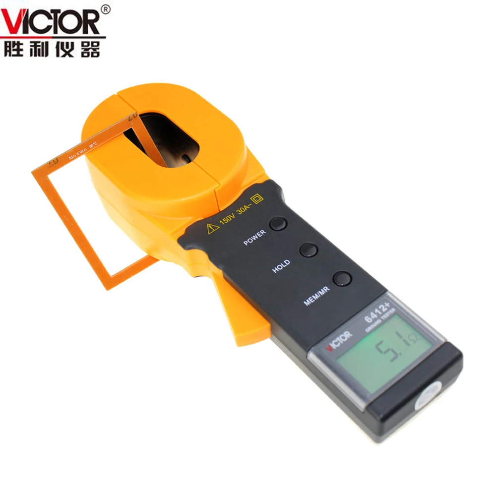 VICTOR VC6412 + тестер сопротивления заземления с зажимом измеритель переменного